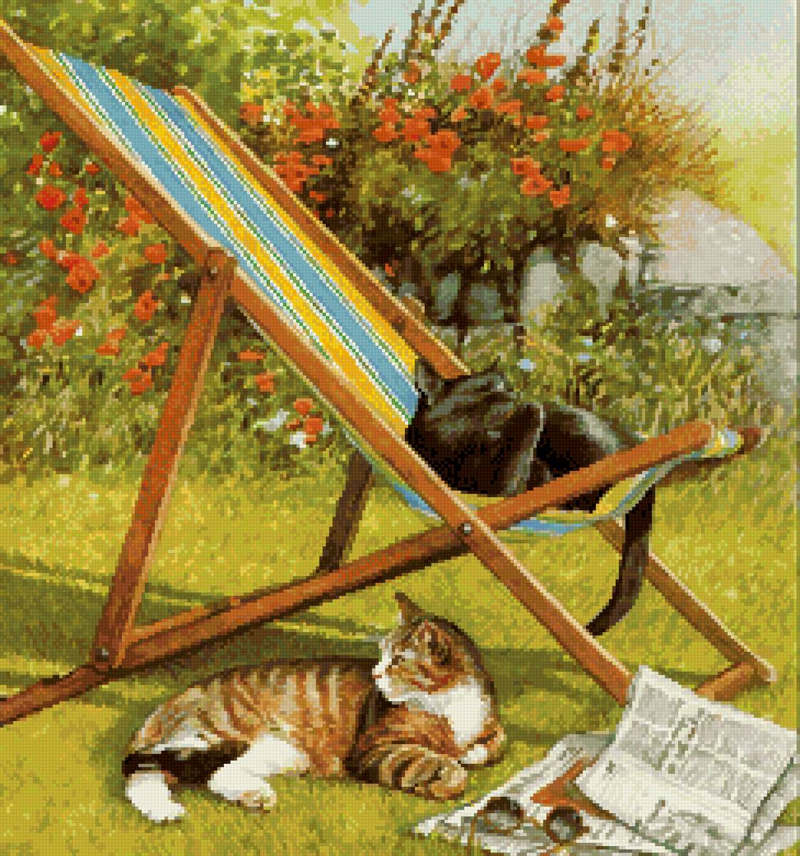 №2718955 - коты, отдых, лето - предпросмотр