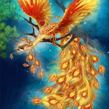 Схема вышивки «Жар-птица»