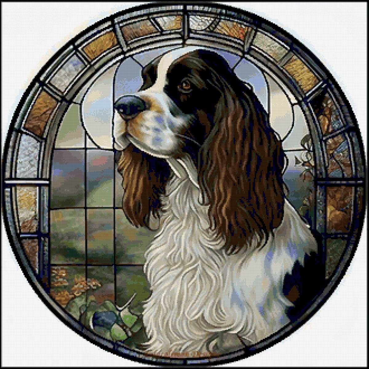 Портрет спаниеля. - животные, собаки, собака - предпросмотр