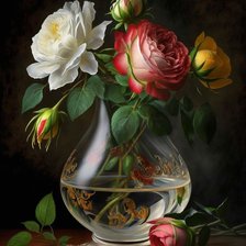 Схема вышивки «Розы»