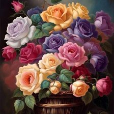 Схема вышивки «Розы»