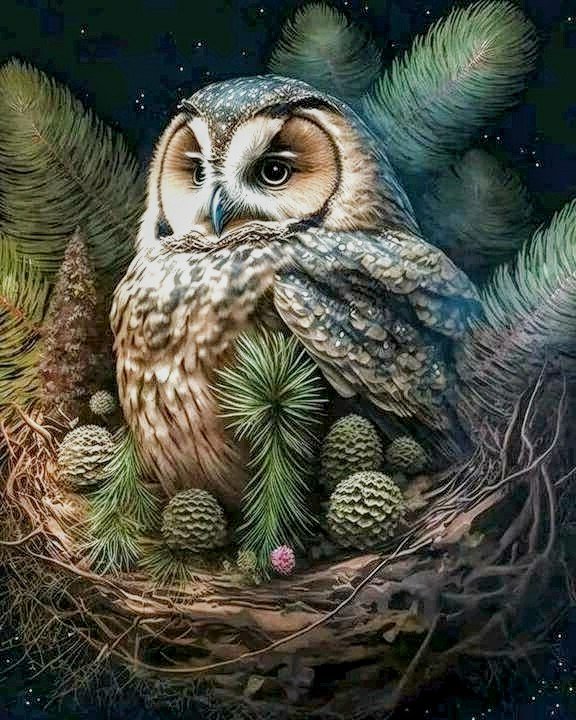 №2719836 - сова, птицы - оригинал