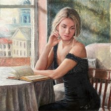 Схема вышивки «Французский роман. По картине Владимира Ремизова»