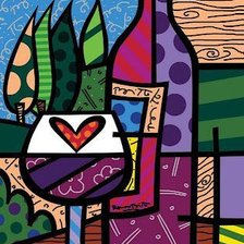 Схема вышивки «Натюрморт с бутылкой»