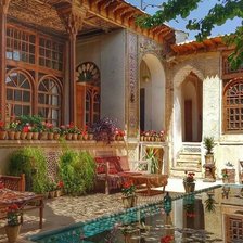 Схема вышивки «внутренный дворик»