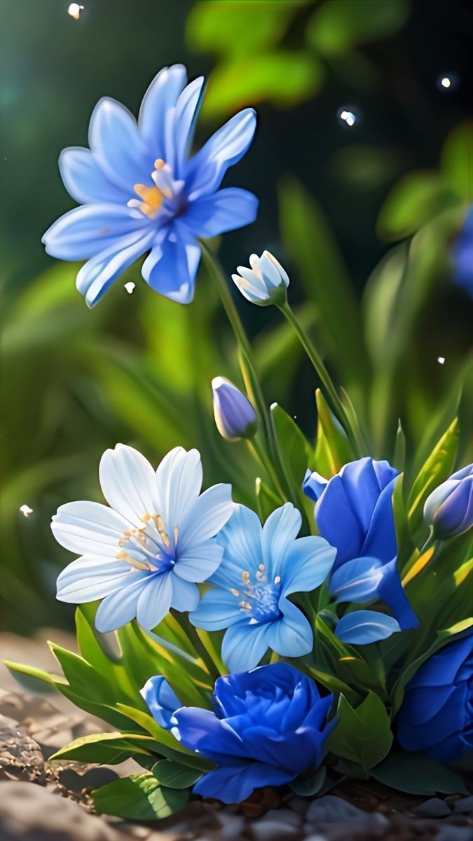 Hoa xanh - оригинал