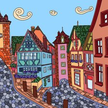 Схема вышивки «Город»