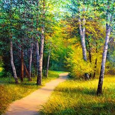 Схема вышивки «Лесная дорожка»