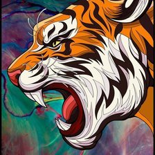 Схема вышивки «Хищник.»