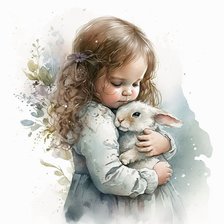 Схема вышивки «Девочка»