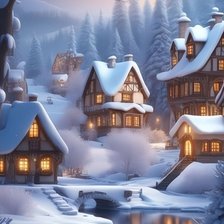 Схема вышивки «Зимняя страна»