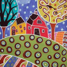 Схема вышивки «Милй город 2»