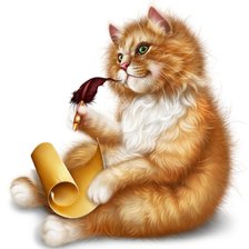 Схема вышивки «Кот»