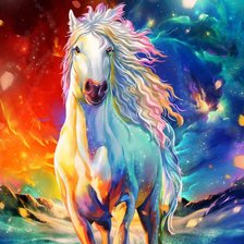 Схема вышивки «Звёздный конь»