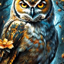 Схема вышивки «Филин»