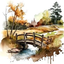 Схема вышивки «Мостик»