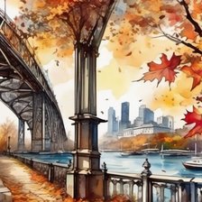 Схема вышивки «Городской пейзаж»