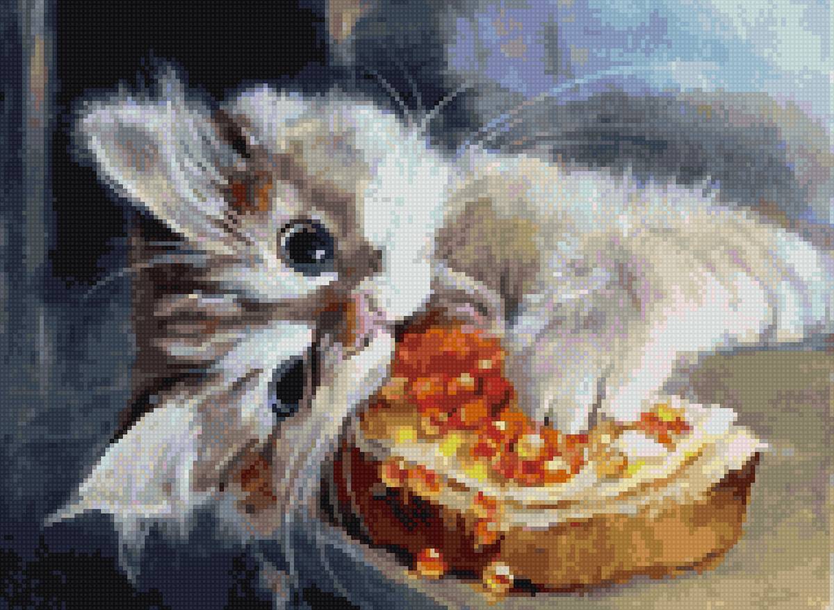 Счастье есть - котик, до 190, до 240 крестиков - предпросмотр