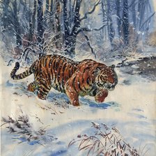 Схема вышивки «Зима»