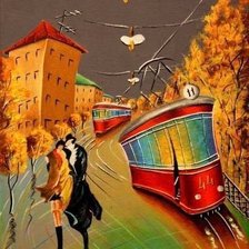 Схема вышивки «Трам»