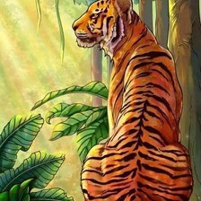 Схема вышивки «Тигр»