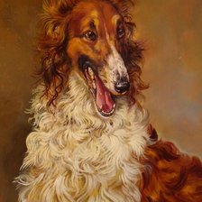 Схема вышивки «Русская борзая»