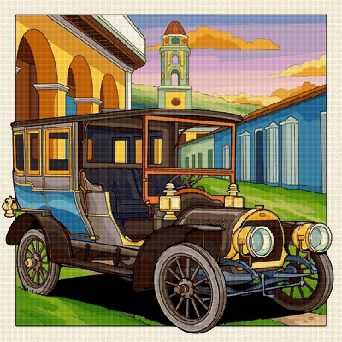 Ретро авто - ретро, машина, автомобиль, техника - предпросмотр