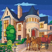 Схема вышивки «Поместье»