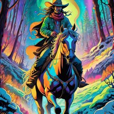 Схема вышивки «Всадник»