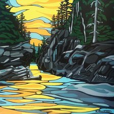 Схема вышивки «Пейзаж»