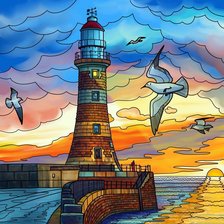 Схема вышивки «Маяк 5»