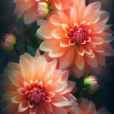 Схема вышивки «Георгины»