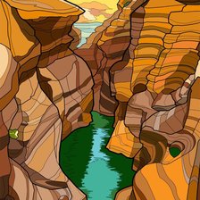 Схема вышивки «Фьорд»