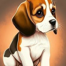 Схема вышивки «Маленький бигль»