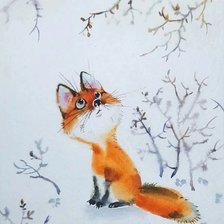 Схема вышивки «Лисенок»