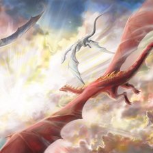 Схема вышивки «Драконы»