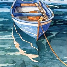 Схема вышивки «Лодка»