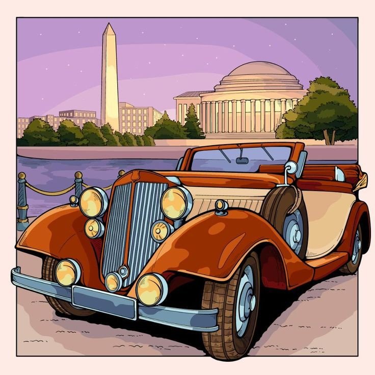 Ретро авто - техника, ретро, автомобиль - оригинал