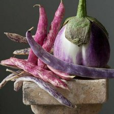 Схема вышивки «Баклажан с фосолью»