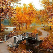 Схема вышивки «Осень в парке гамма»