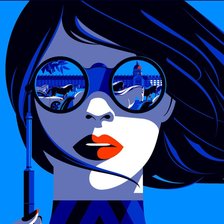 Схема вышивки «Девушка»