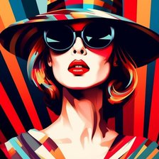 Схема вышивки «Дама»