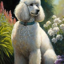 Схема вышивки «Королевский пудель»