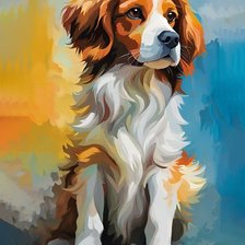 Схема вышивки «Спаниель»