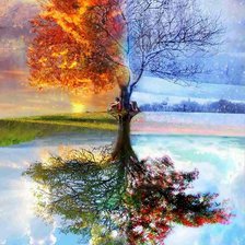 Схема вышивки «Времена года»