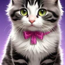 Котенок с бантиком