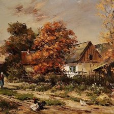 Схема вышивки «Salas u jesen»