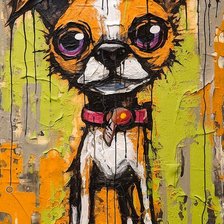 Схема вышивки «Смешной пес 2»