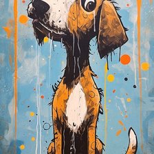 Схема вышивки «Смешной пес 3»