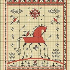 Схема вышивки «Лошадь»